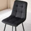 50cm H Velvet Upholstered Metal Side Chair-686924708-689253981