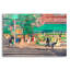 Art mural en verre épique «Amsterdam» par Michael Fratrich, 16 po x 12 po