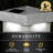 PVC Solar Powered Integrated LED Fence Post Cap-37386209