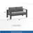 2-seat Outdoor Sofa with Cushions-1457623443-1457623441