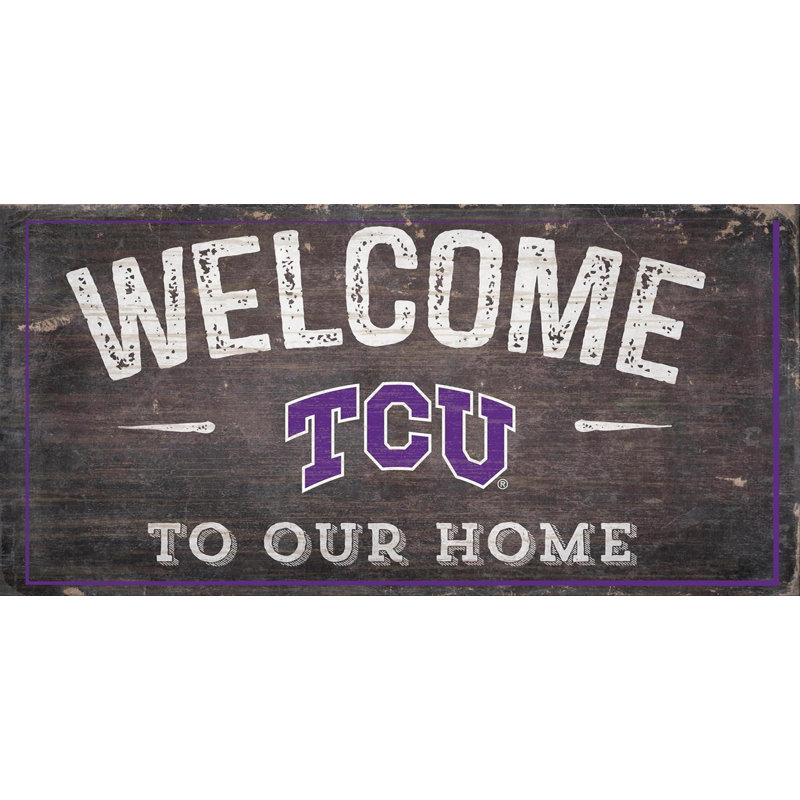 Décoration murale ncaa welcome, Tcu Horned Frogs