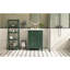 Meuble-lavabo moderne de 24 po avec lavabo en céramique, glissières de tiroir silencieuses, compartiments intérieurs réglables et porte-outils à mécanisme de rangement compact