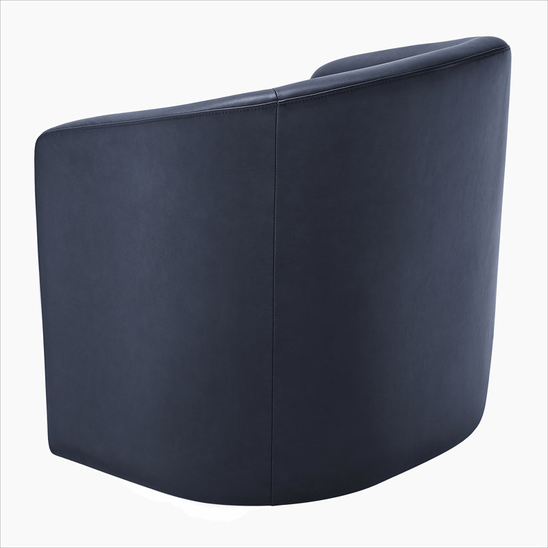 Fauteuil demi-tonneau pivotant Fern, Bleu