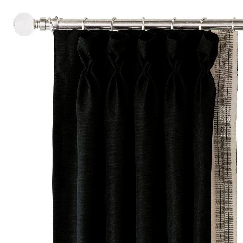 Zelda Room Darkening Curtain, 40" W x 96" L , Left