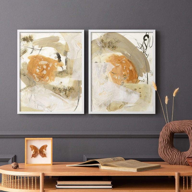 Pièce flottante I-Premium, reproduction encadrée - prête à être accrochée - aucun clou requis - aucun clou requis, Blanc