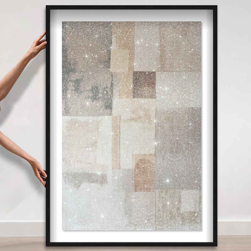 Dustveil (I) Shadowbox Abstract Print by Oliver Gal, Black Frame, 10 x 15, 55.5"H x 37.5"W, Black Frame