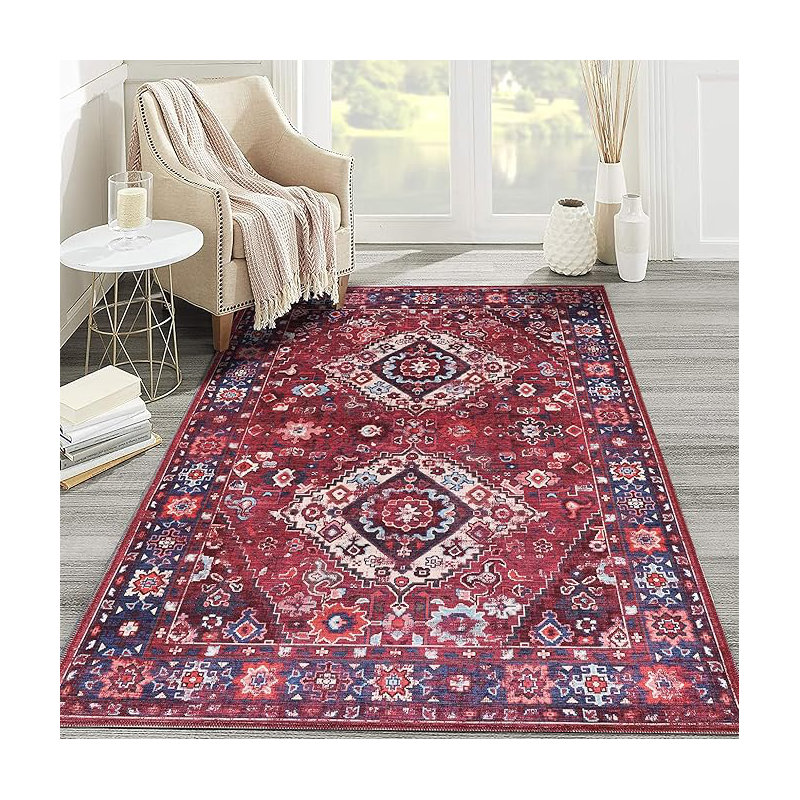 Traditional Area Rug Modern Non Slip Mat Large Entryway Rugs Washable Carpet Pad For Bedroom - 1307, Rectangle 160 x 230 cm