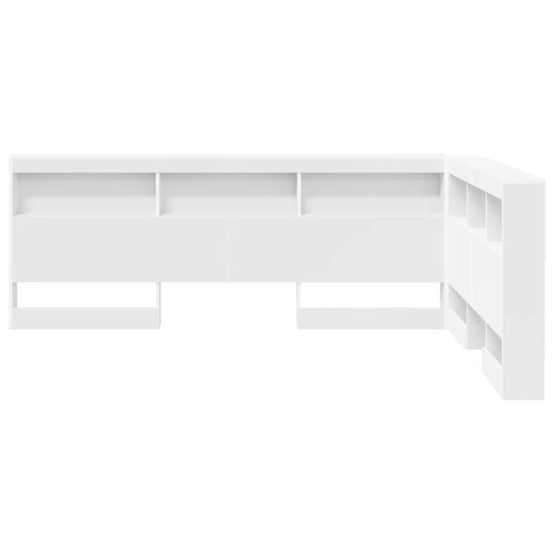 Storage Headboard With Shelf 150 Cm Engineered Wood, White