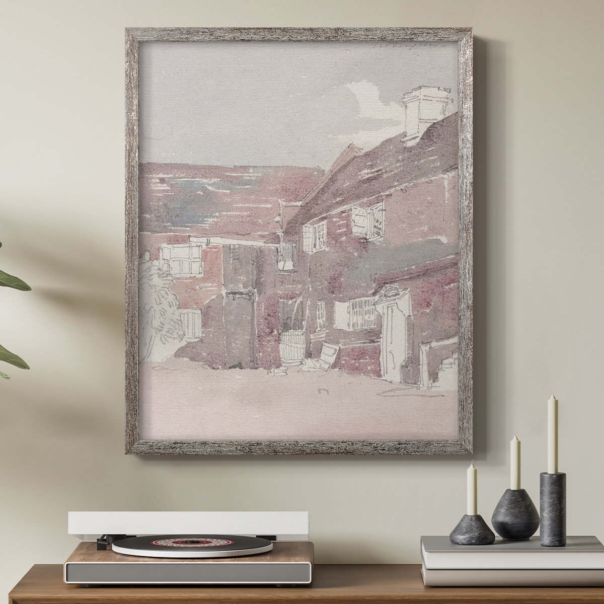 Winston Porter Vintage Landscape CLXXXV Framed Print - Solid Wood | Wayfair