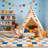 Rainbow Plaid Fluffy Area Rug, Colorful Thick Cozy Shag Carpet for Kids Room and Bedroom-1508587200-1500539478