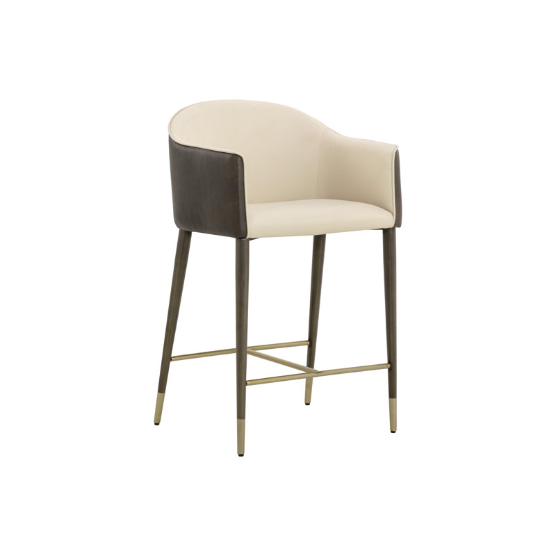 Kylin Upholstered Stool with Metal Frame