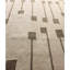 Wool Abstract Area Rug in Ivory/Black