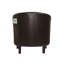 Isadora Faux Leather Barrel Chair-26120245