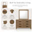 Ensemble de commode et miroir 2 pièces Antibes Rowane