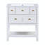 Ensemble de meuble-lavabo simple 29,56 po avec plateau en résine Tavious-2075410233
