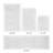 Edge 100% Cotton Tufted Premium 4 Piece Bath Rug Set Machine Washable Reversible Ultra Soft & Absorbent Bathroom Rugs-114239812