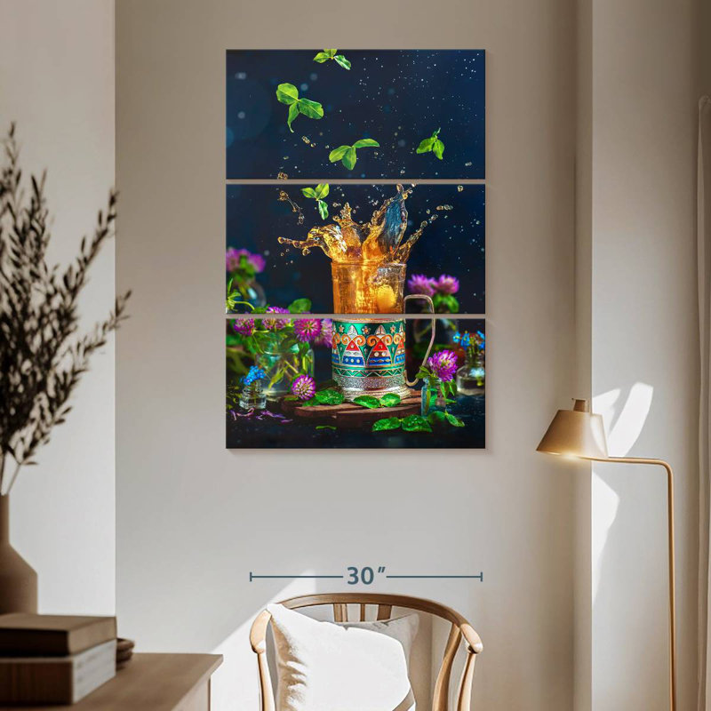 Yarlin Tea Splash, 65" H x 42" W