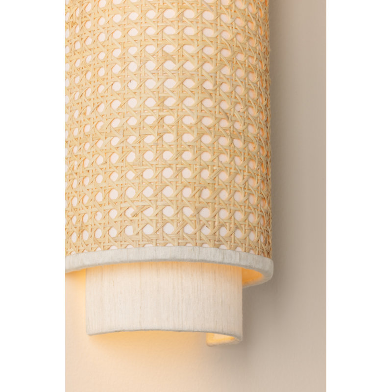 Mitzi Tina 6.25 inch wide 2 Light Wall Sconce in Aged Brass