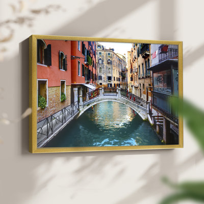 Venice Canal -Framed Print - Restickable