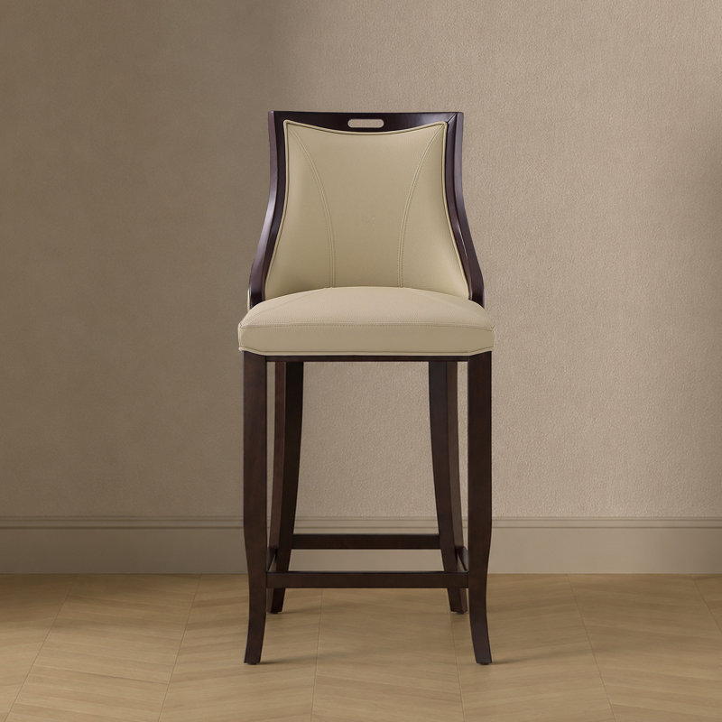 Tabouret de bar Emperor, Crème, crème