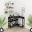 Hatal Corner Desk with Outlets & USB Ports, 90 Degree Triangle Corner Table with Storage Shelves-2019866494