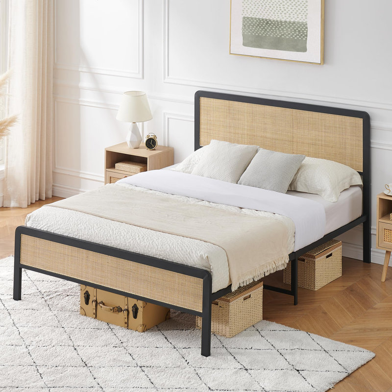 Upholstered Platform Bed, Full XL