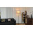 67.4" Traditional Floor Lamp with Ceramic Decorative Accents – Metal Body, Drum Shade, Foot Switch