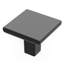 Poignée carrée de la collection Skylight - bouton d'armoire 1-1 / 4 "x 1-1 / 4" noir mat - Quincaillerie contemporaine pour tiroirs et armoires (ensemble de 10)-87844130-129068501