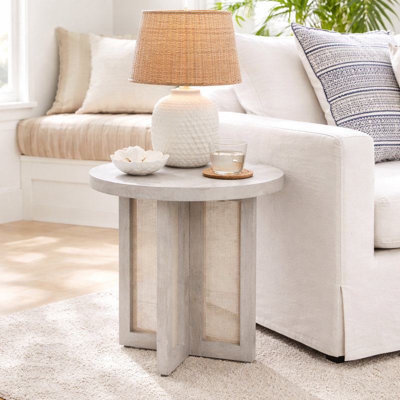 Cowdry Solid Wood Top End Table
