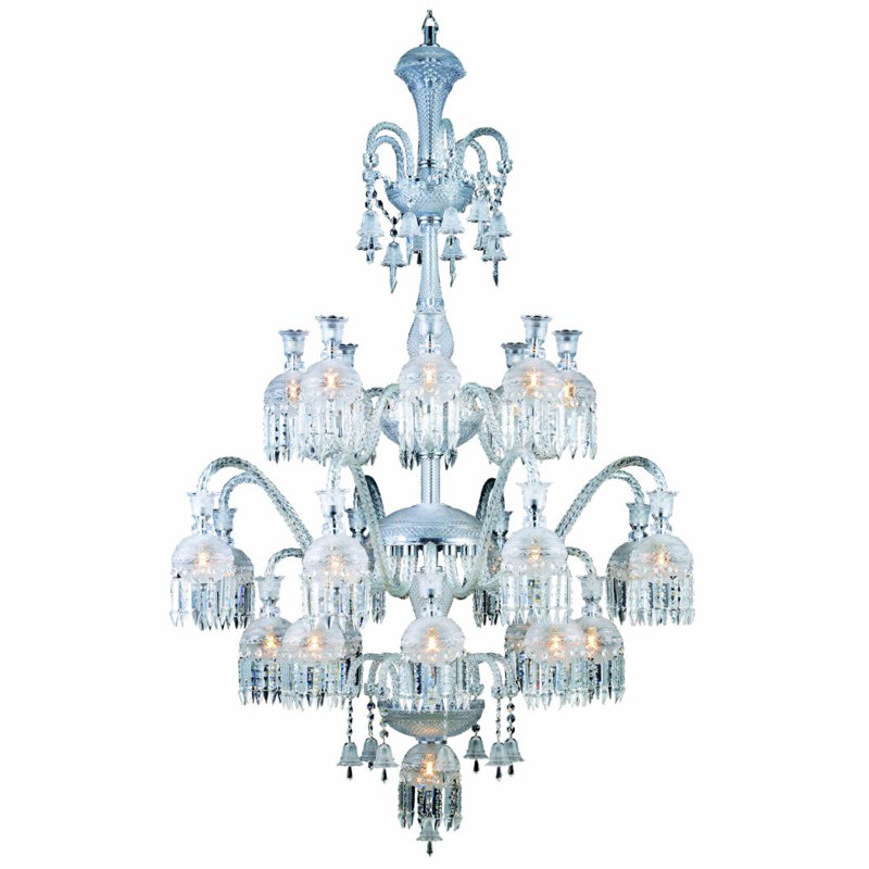 Lustre à plusieurs niveaux avec abat-jour 19 lumières Leonardo