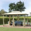 Pavillon de jardin d'extérieur en acier
