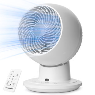 Ventilateur de circulation d'air 11,42 po H avec oscillation 3D, 5 vitesses et télécommande