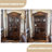 Nut-brown Solid Wood+Glass Display Cases