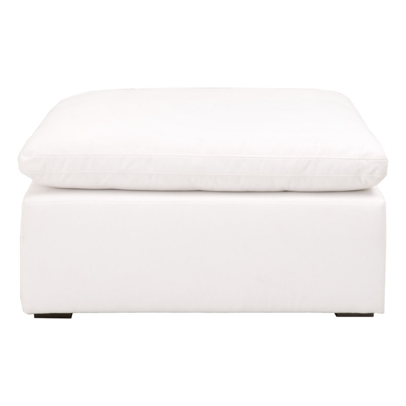 Plattsmouth Upholstered Ottoman, LiveSmart Peyton-Pearl Faux Leather