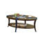 Perth Contemporary Oval Shelf Coffee Table-638579706
