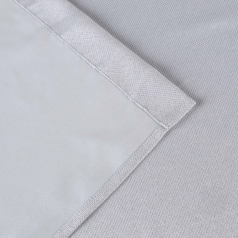 Polyester Thermal Insulated Room Darkening Curtain Panels, Platinum, 42" W x 63" L