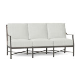 Monaco 74.5" Wide Outdoor Patio Sofa with Cushions
