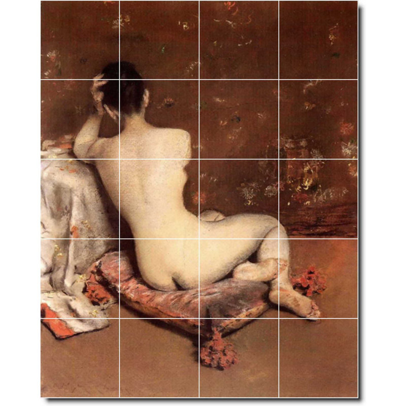 Carreau de peinture murale 32 po x 40 po 8 po x 8 po, Nu 01677