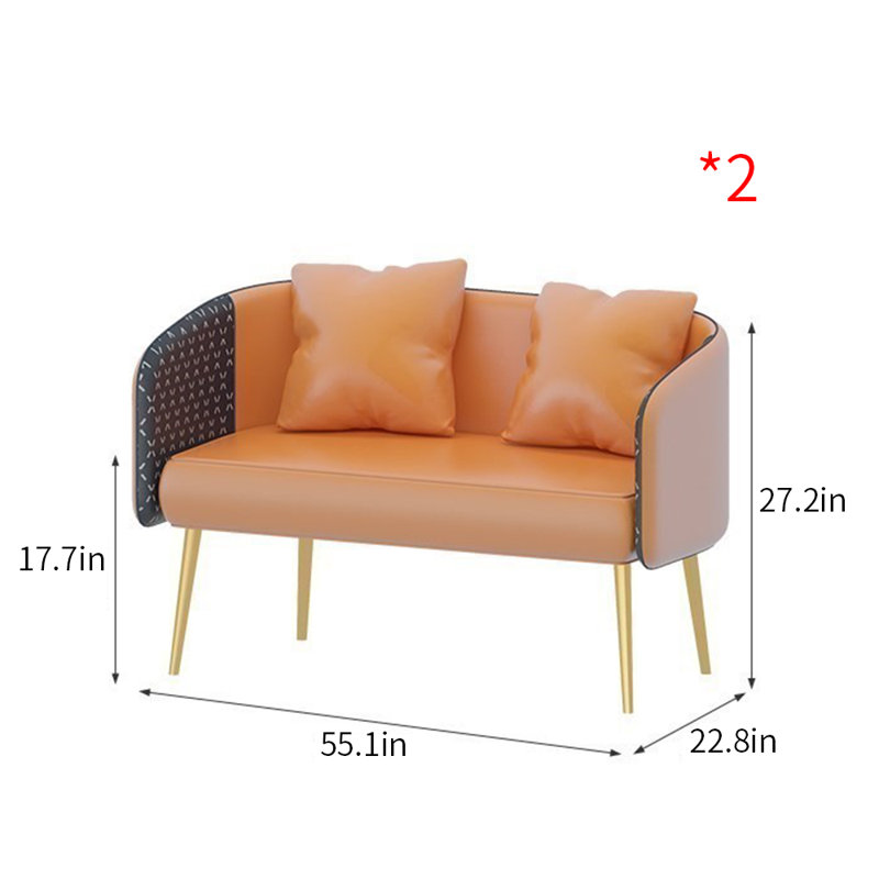 Banc rembourré en similicuir Maiyana