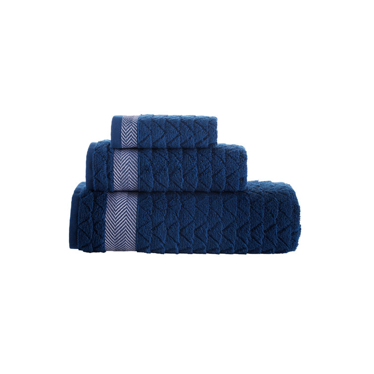 Madison Park Signature - Turkish Cotton 6 Piece Bath Towel Set - Navy