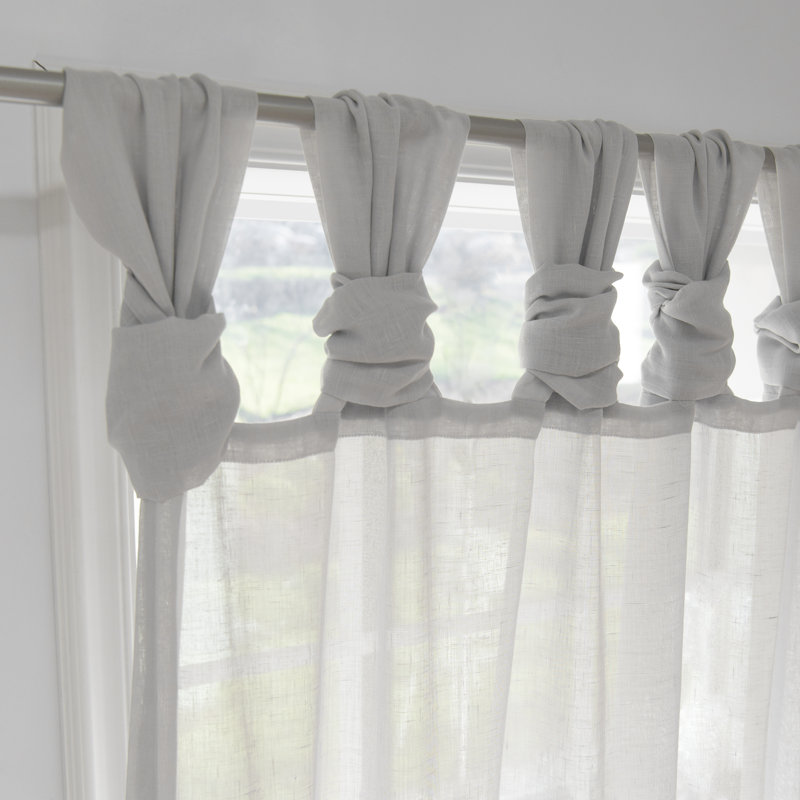 Rideau semi-transparent Tenggarong, Gris clair