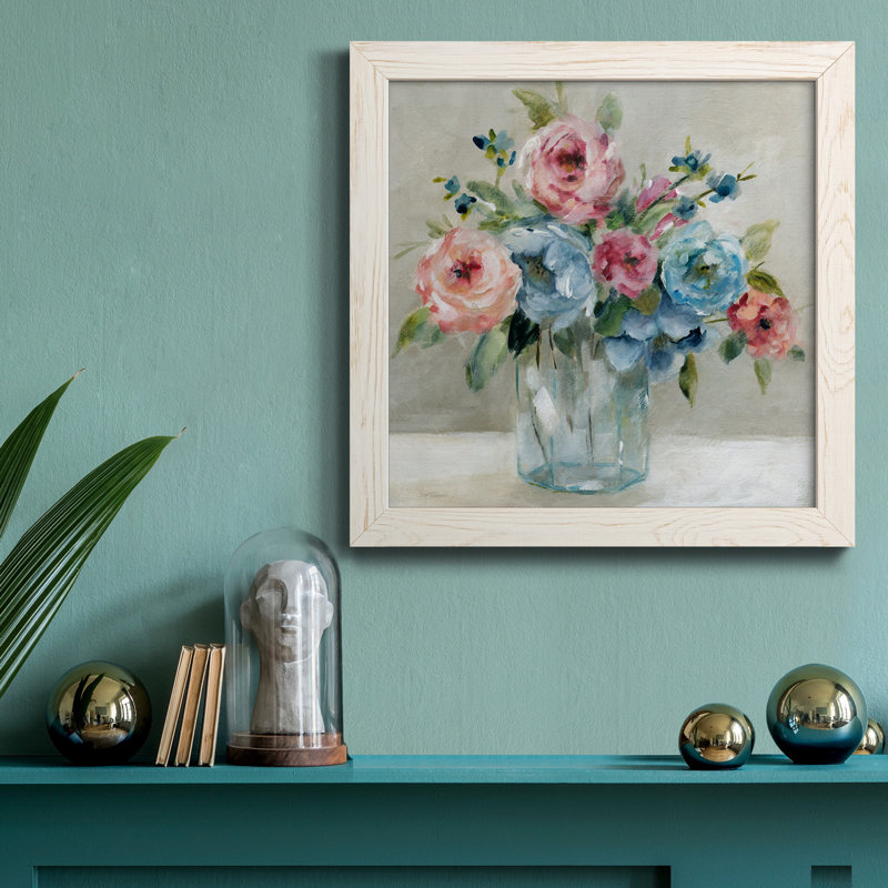 «Playful Nature 4», reproduction d'art sur toile encadrée, Cadre blanc, H 17 po x l 17 po x P 1,5 po