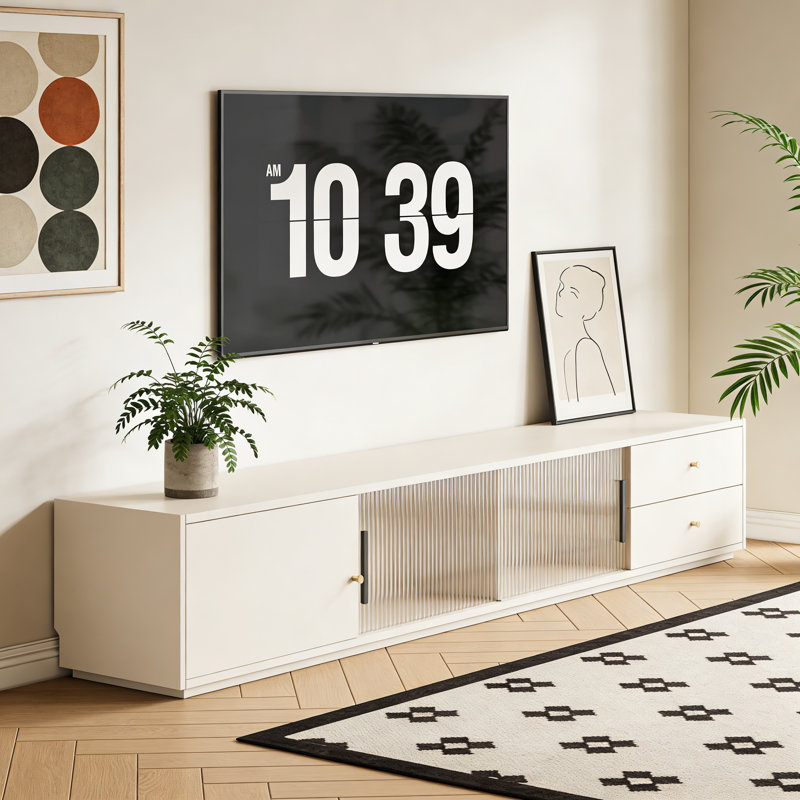 Meuble télé blanc simple et tendance