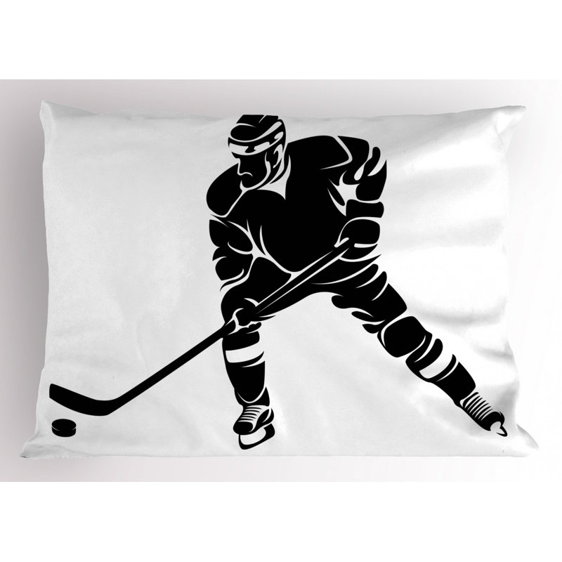 Hockey Polyester Sham Set, Twin