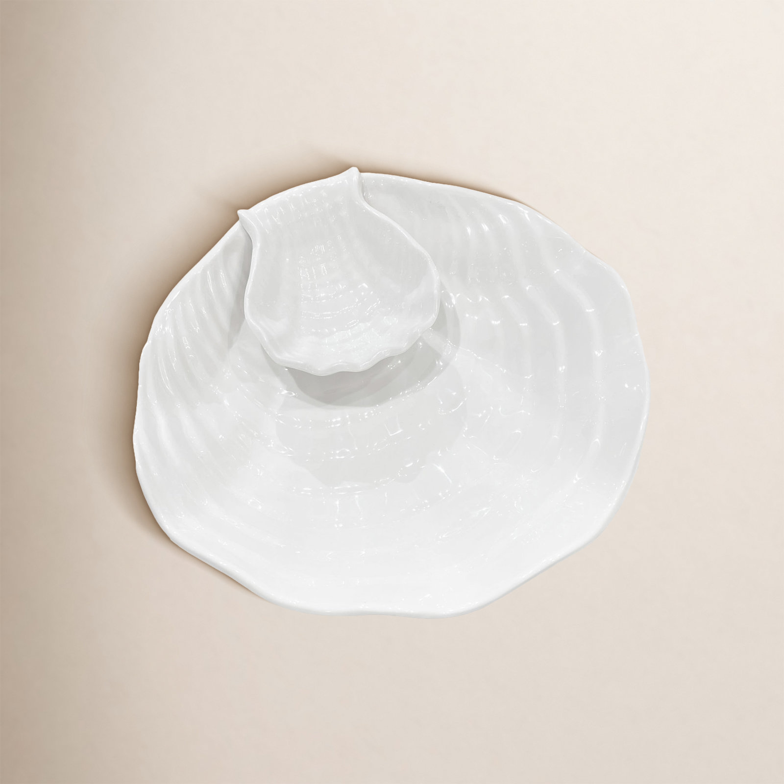 Vida Novelty Melamine Chips And Dip Platter