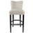 Upholstered Counter Stool with Solid Wood Frame-48367411