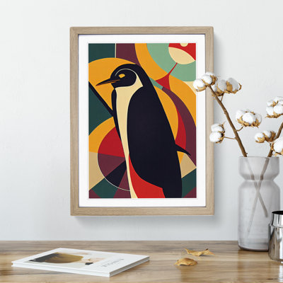 Penguin In Abstract No.2 - Wall Art