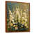 Toile avec cadre flottant brun