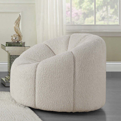 Fauteuil demi-tonneau en velours 38 po Dituri