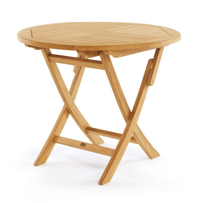 Ellie-Maye Round Teak Outdoor Folding Dining Table